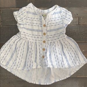 Baby boho embroidered top